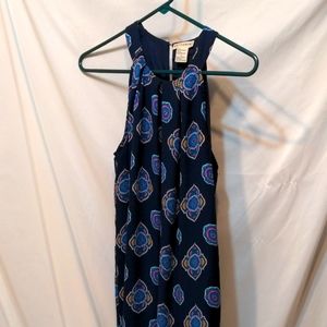 Artisan NY blue sleeveless sheath dress size small